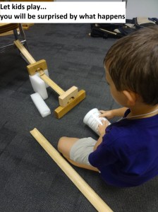 Let kids play and be surprised by what happens!