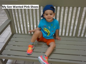 My son wanted pink shoes. Why did the shoe store say they were for girls